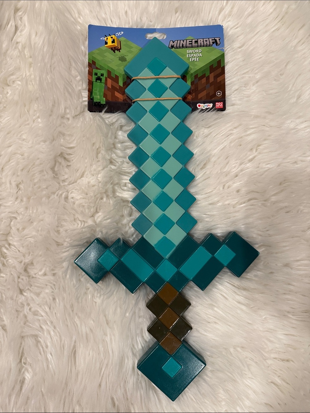 Disguise Teal Pixel Sword Toy - Blue & Brown Handle